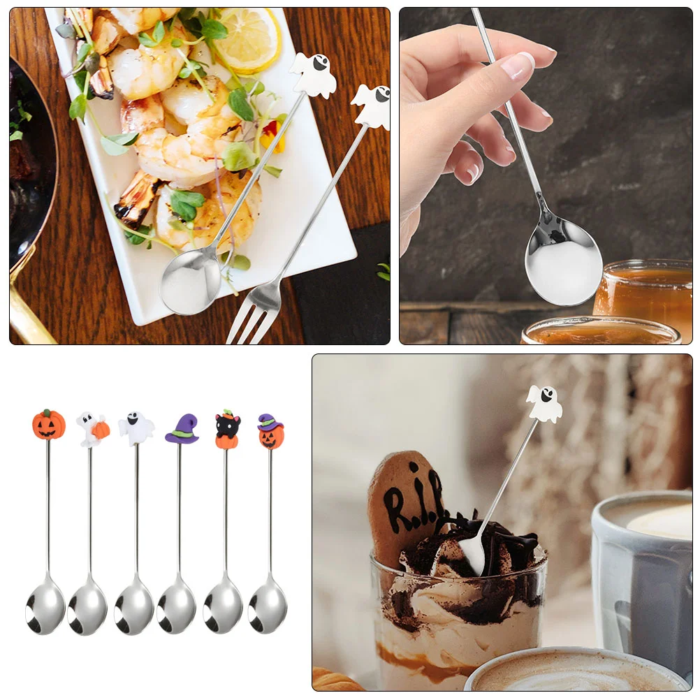Серебряная посуда соус ложка для ужина на Хэллоуин шляпа ведьмы