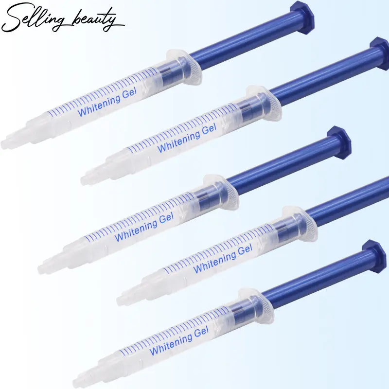 

5 Teeth Whitening Dazzle White Gel Pen Needle Push-rod Type Dental Equipment 44% Peroxide Bleached Clarador Dental Gel Pen