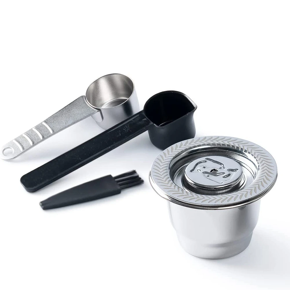 

Stainless Steel Reusable Coffee Capsules for Nespresso Capsules, Metal Refillable Espresso Coffee Filter Pods Compatible
