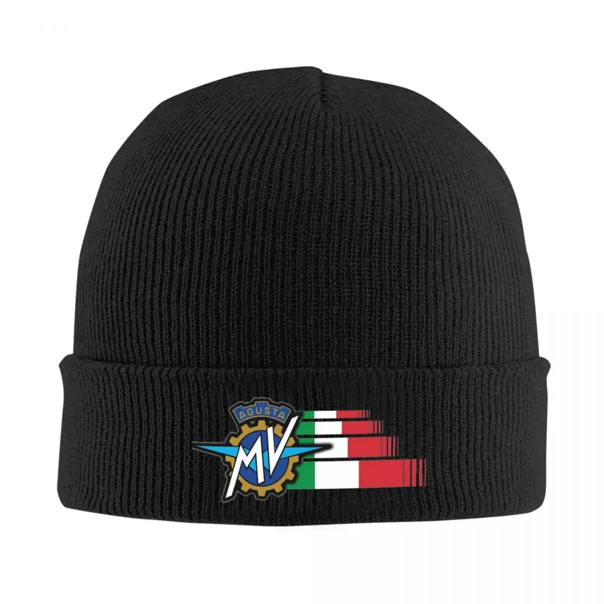 Speed Italian MV AGUSTA Knit Hat Beanies Autumn Winter Warm Color Motro Racing Cap for Men Women