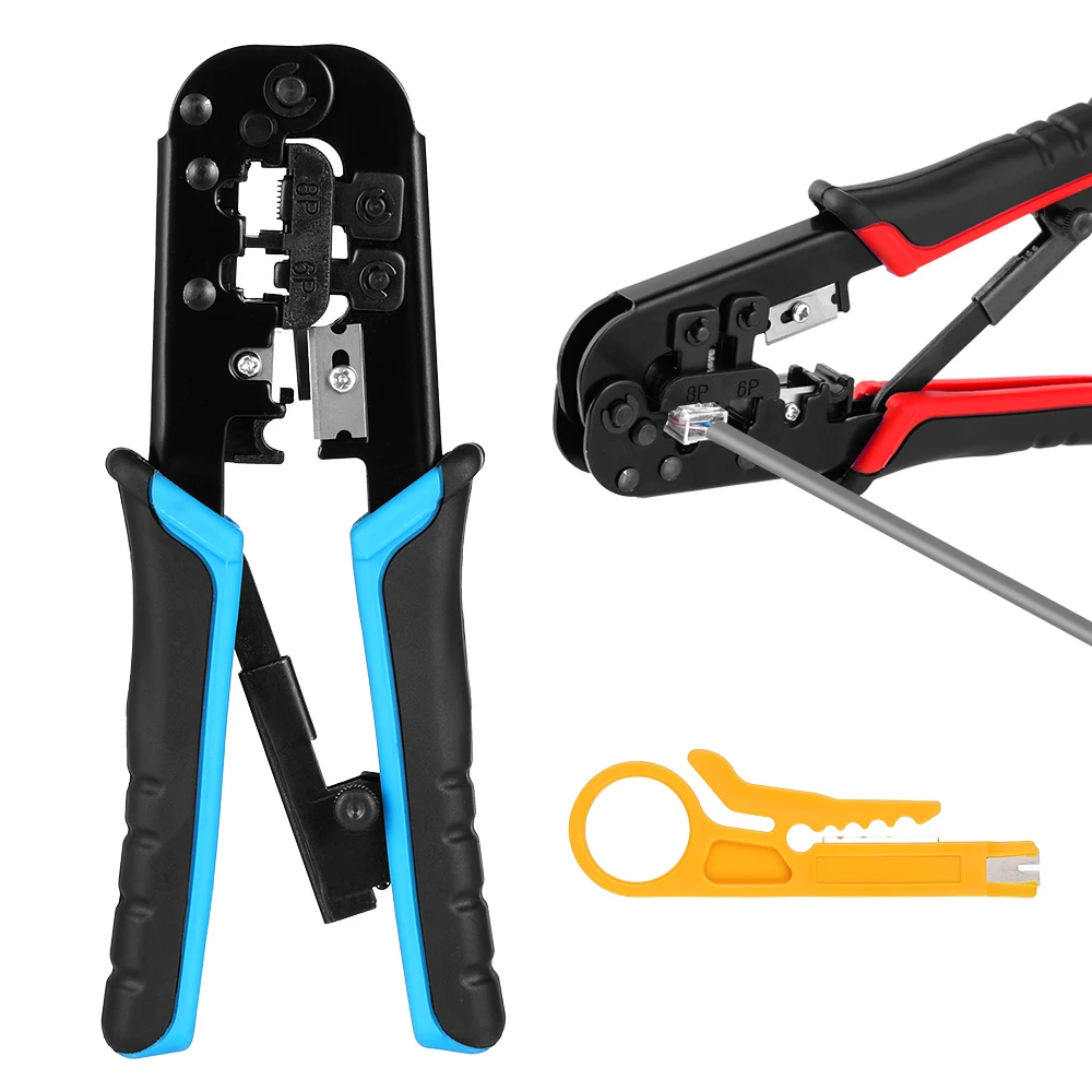 Обжимные Щипцы RJ45 RJ11 для сетевого кабеля Ethernet LAN резки и зачистки 6P 8P Φ/Φ |