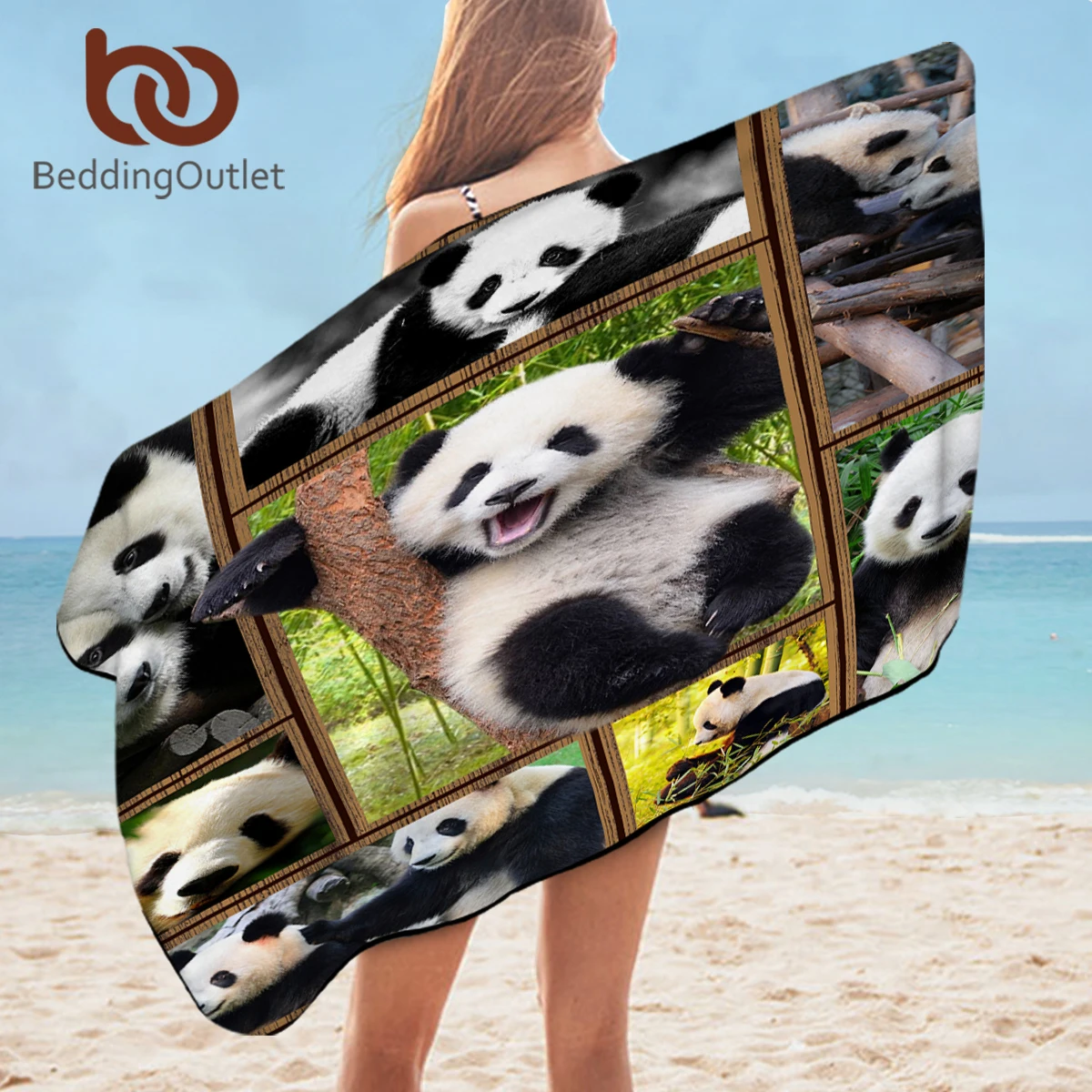 

BeddingOutlet 2022 New Hot Microfiber Animals Quick Dry Pocket Towel Portable Ultralight Absorbent Large Towel for Swimming Pool