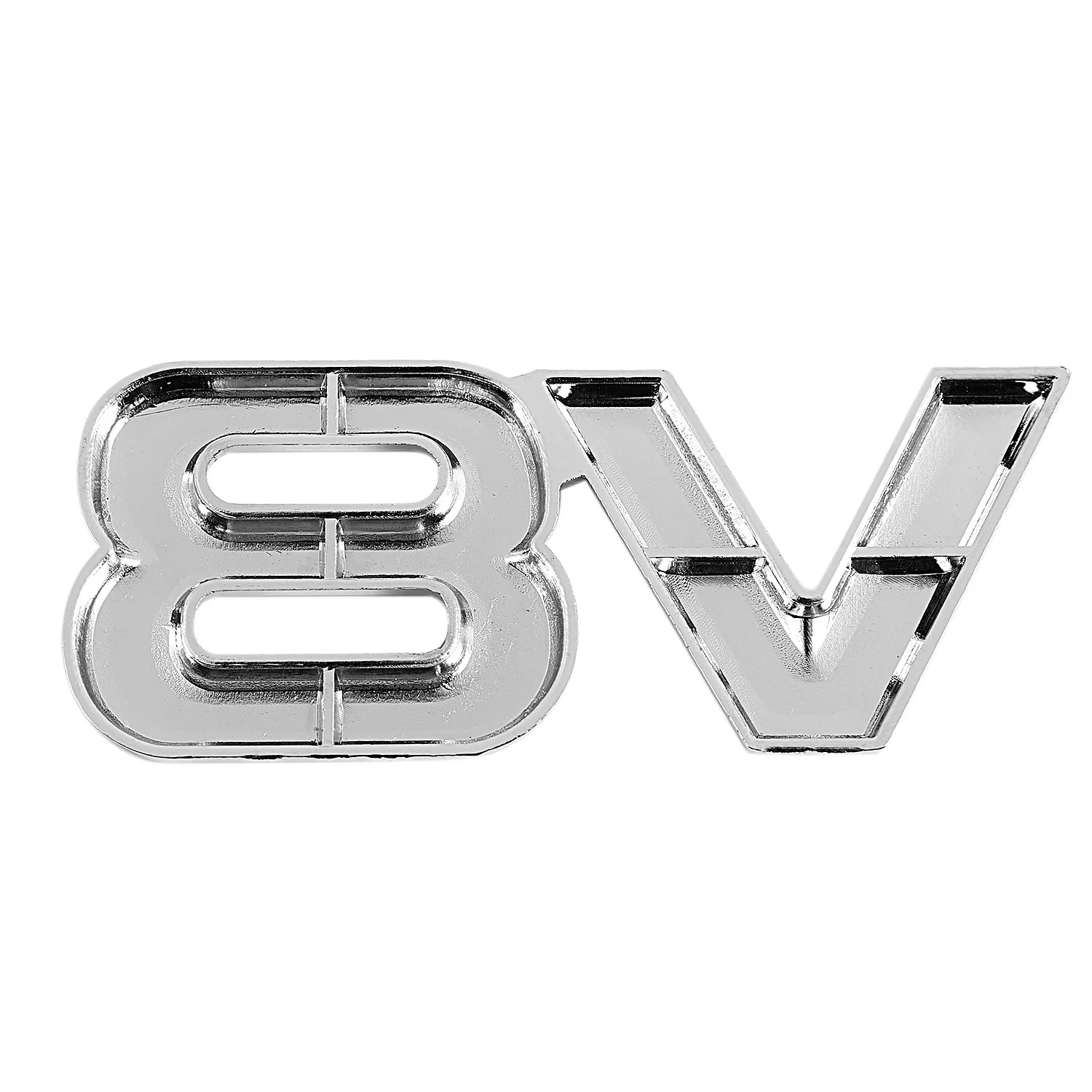 3D Серебряный автомобильный двигатель V8 Автомобильная Задняя эмблема наклейка