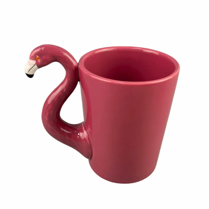 Персонализированная кружка с фламинго Подарочная для влюбленных керамическая