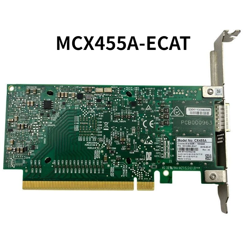 Фото Сетевая карта MCX455A-ECAT PCIe3.0x16 QSFP28 IB & ETH100GB с одним портом №5