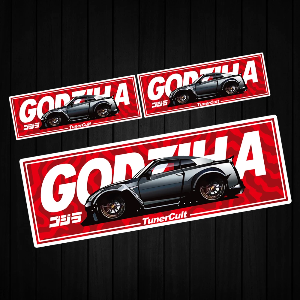 3 шт./лот Автомобильная стилизация JDM Отражающие наклейки Декали Виниловая отделка Автомобильное заднее стекло Окно для Subaru Mazda Suzuki Honda.