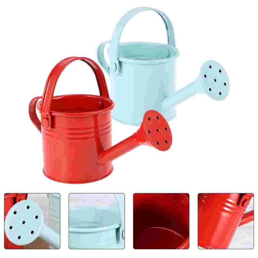 

Watering Can Pot Garden Flower Kettle Kids Bucket Bottle Sprayer Water Gardening Sprinkling Metal Iron Mouth Home Tin Mini
