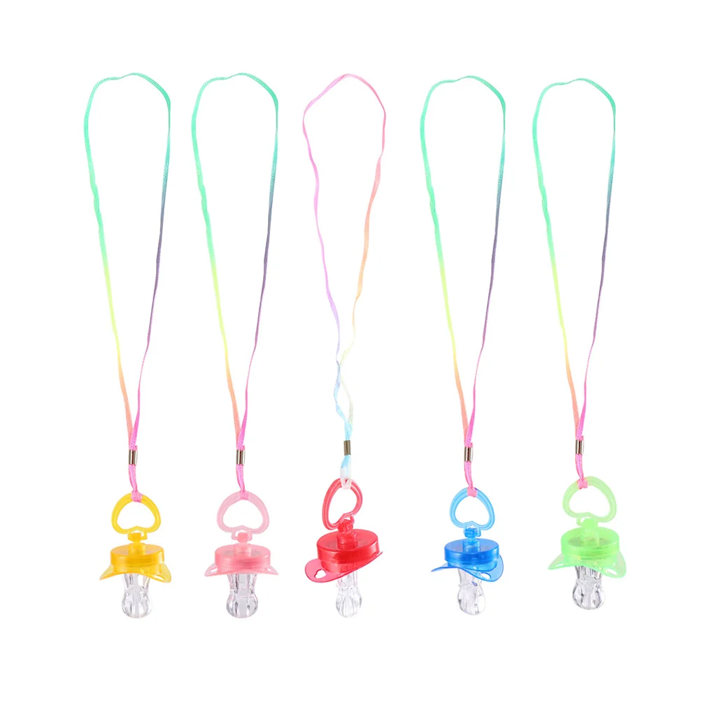 

5Pcs Fashionable Whistle LED Whistle Children Plaything Adult Pacifier Whistle