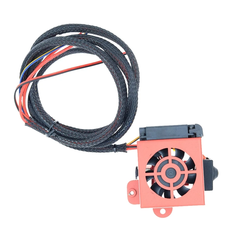 

3D Printer Direct Drive Extruder Kit Fan Cover Motor Upgraded for Ender3 V2 Nozzle Kit Metal Fan Cover for Ender 3 CR10