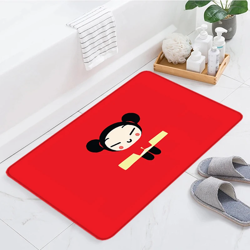 

Door Mat Pucca Bath Mats Carpets Cute Rug Custom Entrance Doormat Home Living Room Carpet Rugs Foot Kitchen Prayer Bathroom