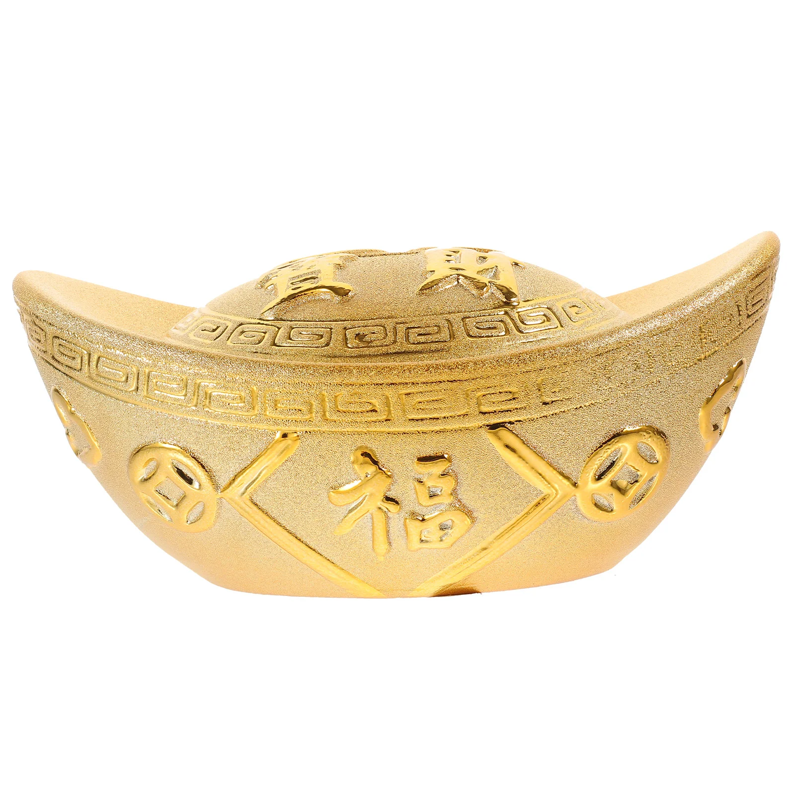 

Gold Ingot Ornament Ingots Birthday Decoration for Girl Piggy Bank Adults Ceramics Exquisite Money Decors