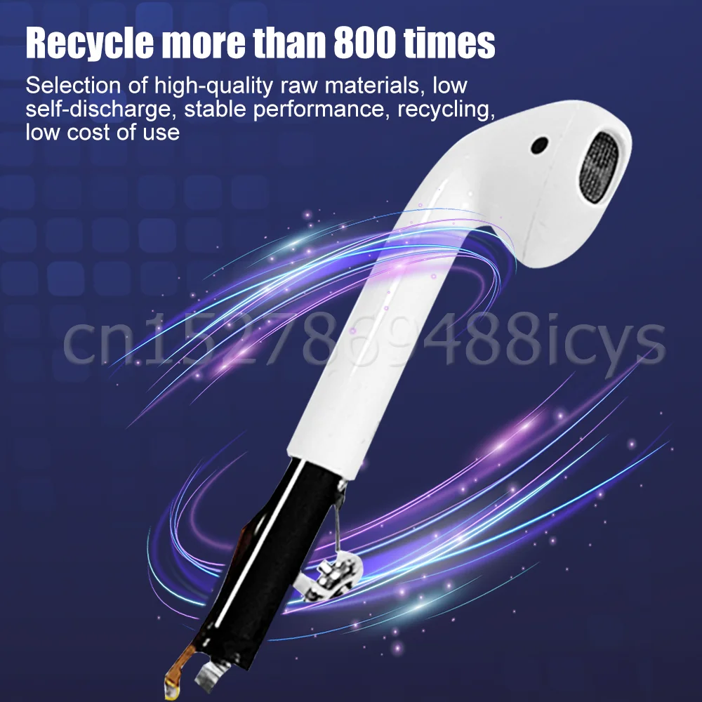Запасная батарея для Airpods 1st 2nd A1604 A1602 A1523 A1722 A2032 A2031 air pods 1 2 GOKY93mWhA1604 Air Pods |