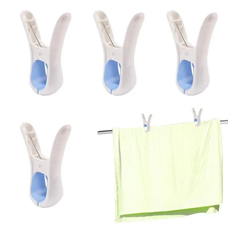 

Clip For Drying Quilt 4 Pieces Windbreaker Clothespin Large Quilt Clip Large Fixed Quilt Clips Clothespin Clamps For Putting