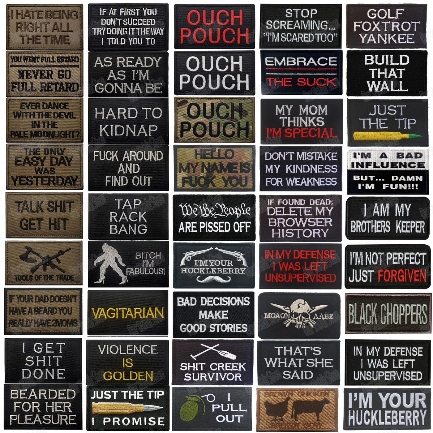 Забавная вышитая надпись нашивка военные нашивки тактический боевой знак с