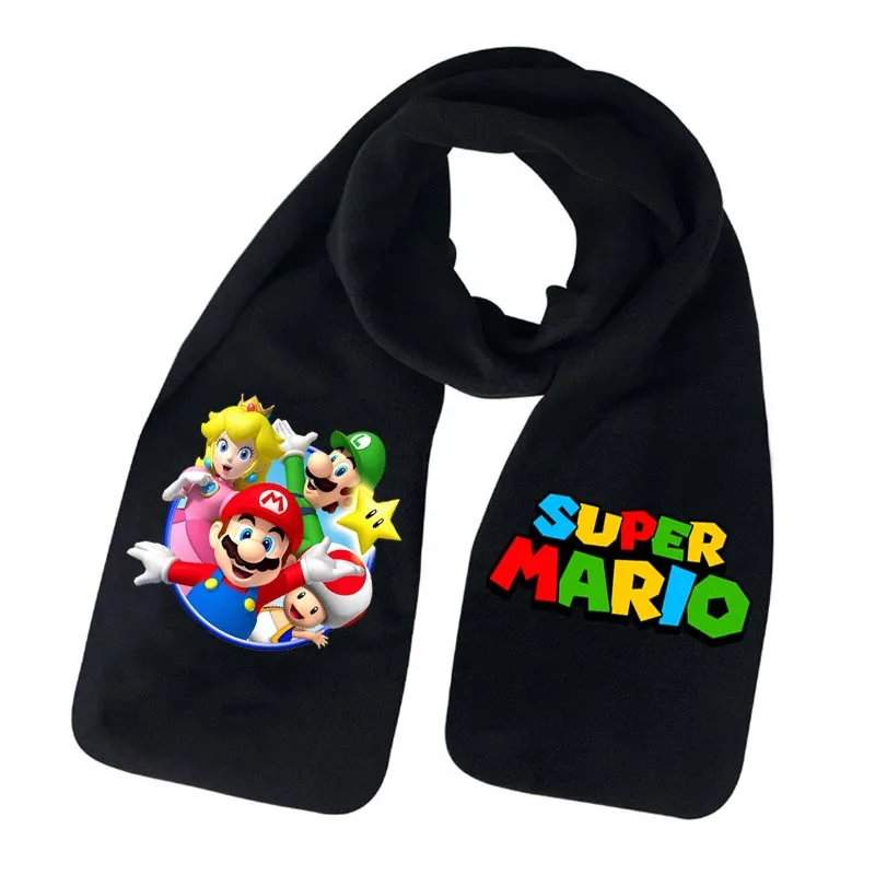 

Games Super Mario Bros Cartoon Kids Scarf Anime Figures Mario Luigi Yoshi Boys Girls Winter Children Warm Scarf Christmas Gifts