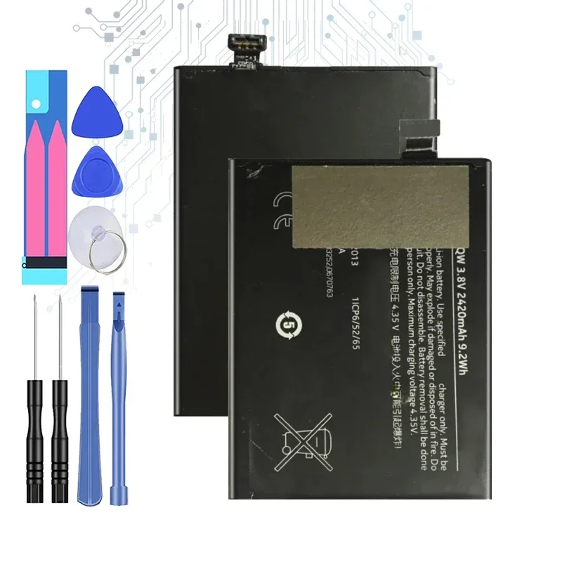 Сменный аккумулятор BV-5QW для Nokia Lumia 930 929 + RM927 Bateria 2420 мАч BV5QW BV 5QW номер отслеживания