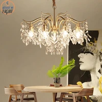 nordic style crystal chandeliers gold luxury led chandelier lighting kitchen dining living room bedroom lamp lustre pendente