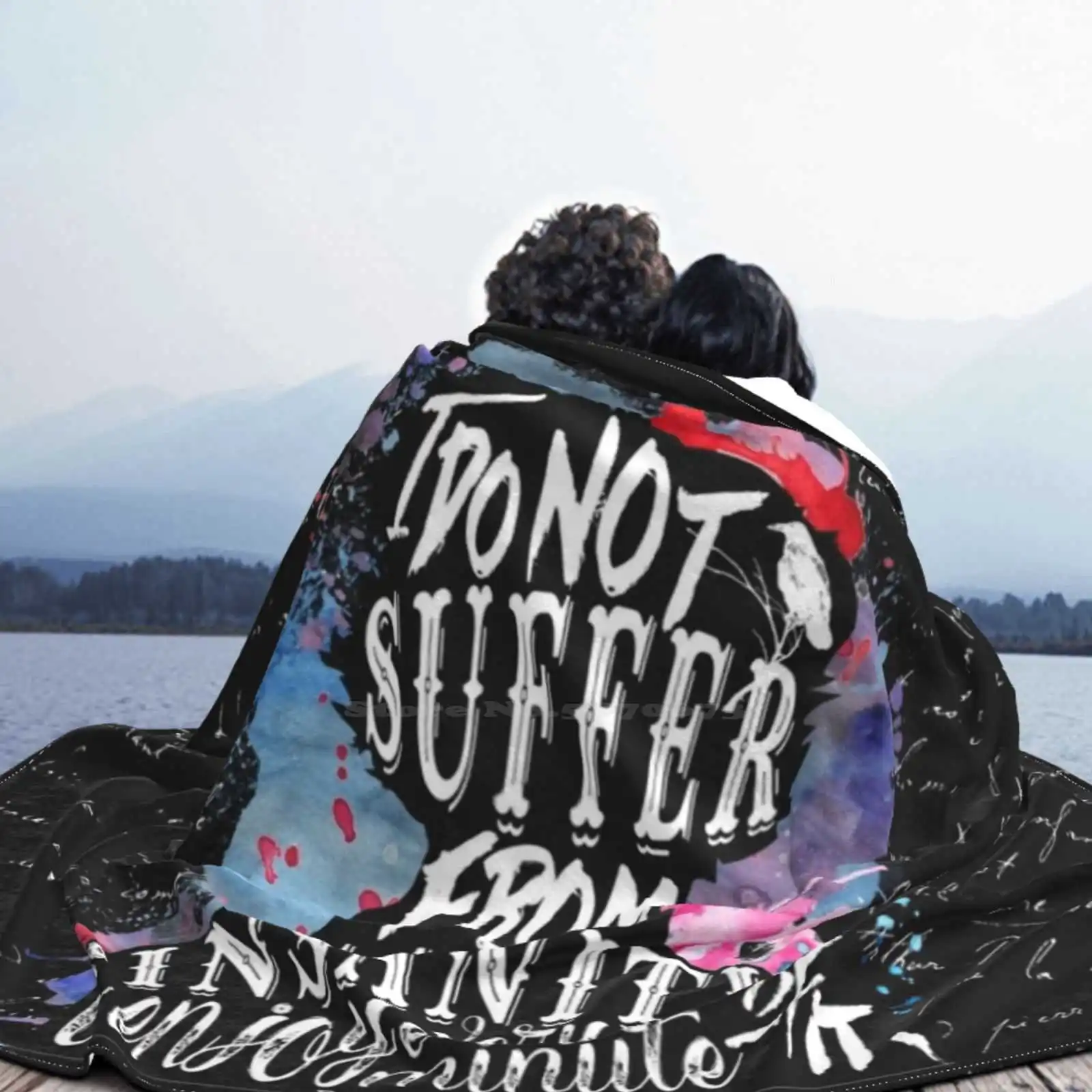 E.A.Poe - Soft Warm Throw Blanket Edgar Allan Poe Reading Book Quote Classics Reader Bookworm Booknerd