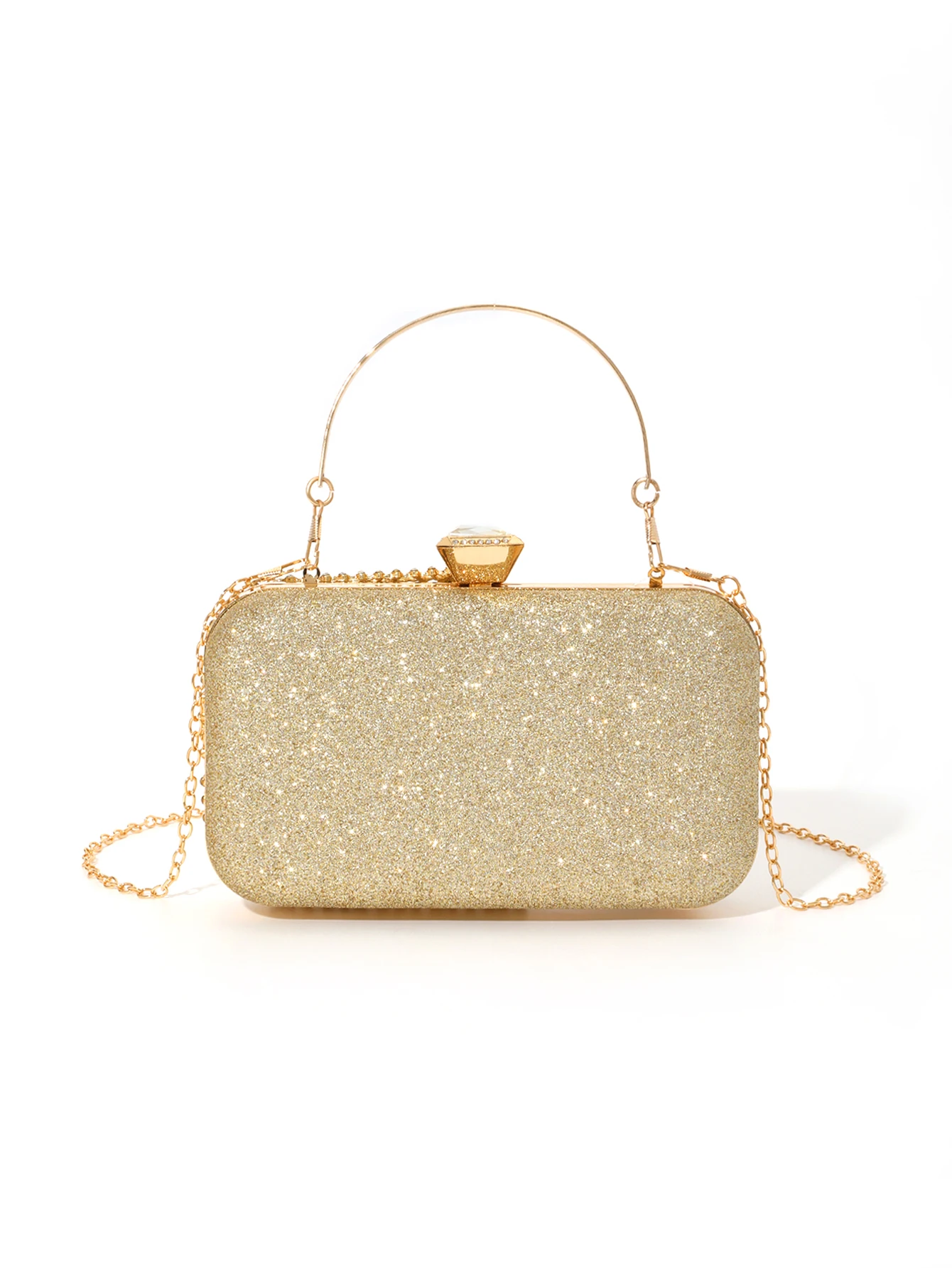 Вечерний Клатч с бриллиантами для женщин Свадебный мини-кошелек на цепочке