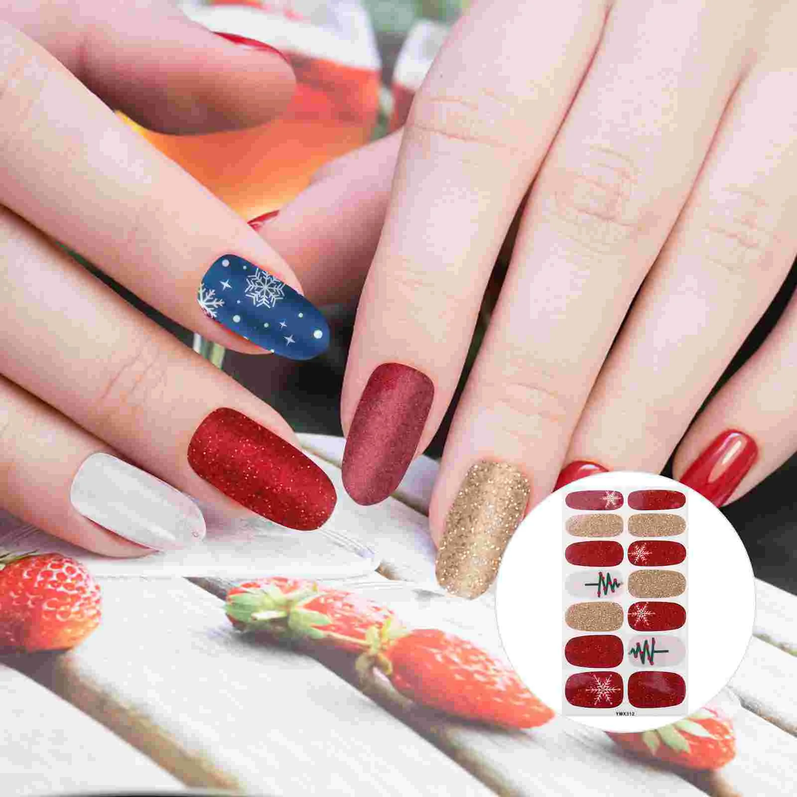 

Nail Stickers Christmasfor Decalsnailssticker Girls Self Adhesive Santa