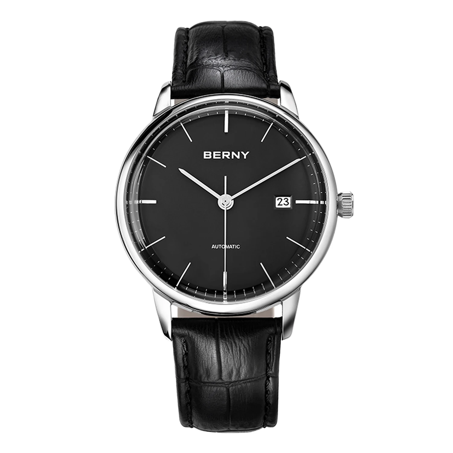 

BERNY Watch for Men Automatic Mechanical Watch MIYOTA 9015 Date Minimalistic Luxury Male Clock 5ATM Waterproof Relogio Masculino