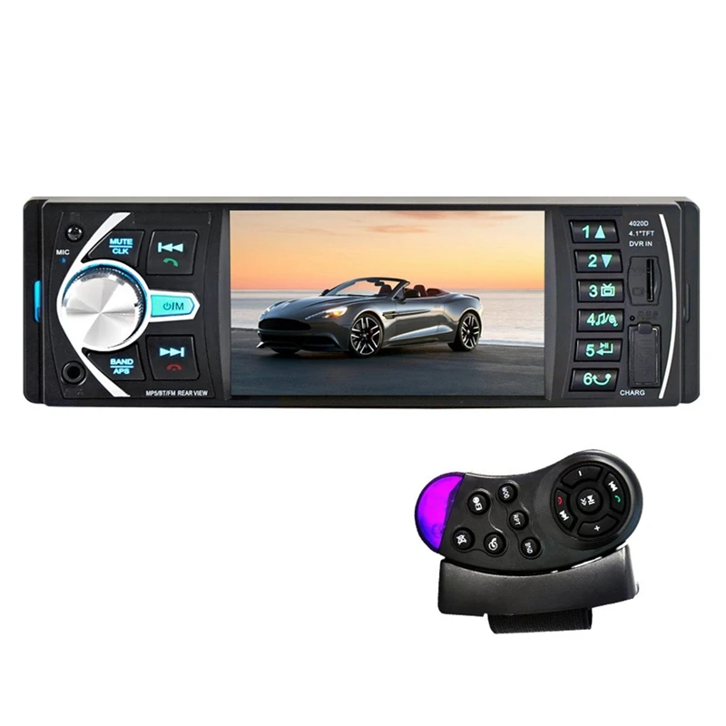 

4.1 Inch HD LCD Screen Car MP5 Bluetooth Car MP3 Card Radio Player U Disk Player Supports Reversing Image 4020