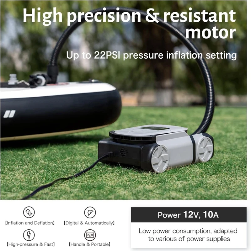 Насос LUDA для намотки SUP и лодок с двумя двигателями портативный электрический