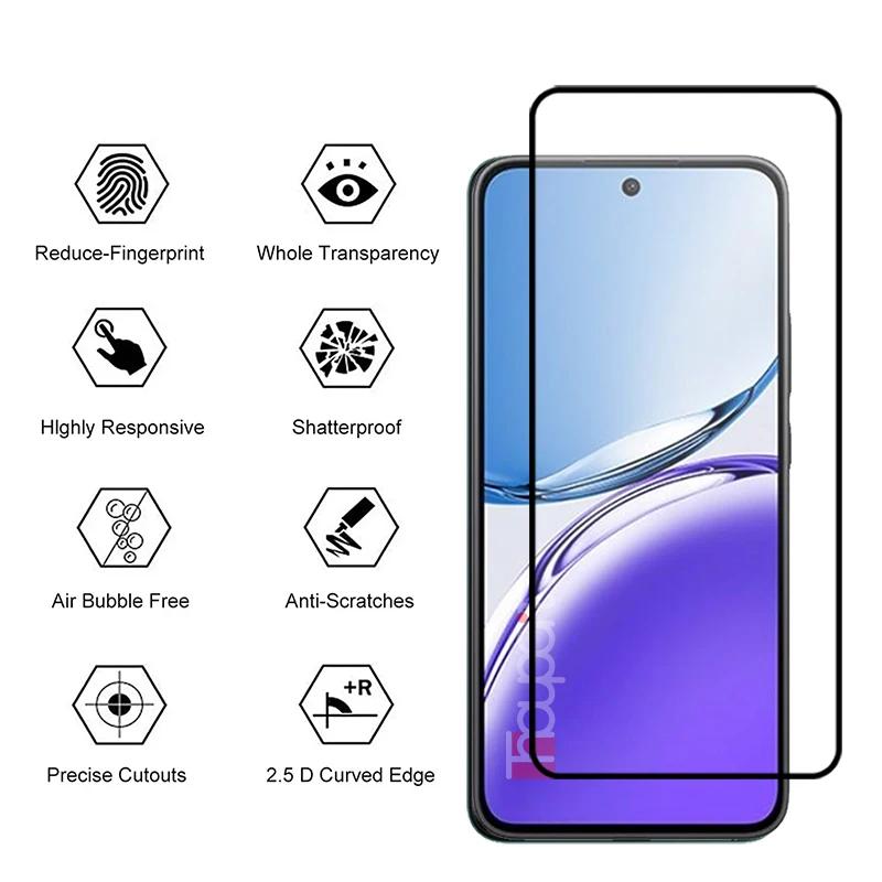 3 шт. закаленное стекло для OPPO A3 Защитная пленка экрана