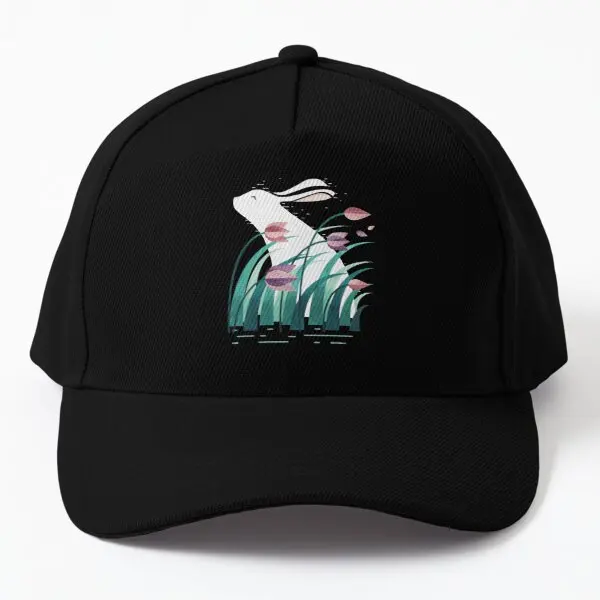

Rabbit Resting Baseball Cap Hat Printed Snapback Spring Boys Sun Casual Solid Color Women Summer Sport Czapka Black Mens Fish
