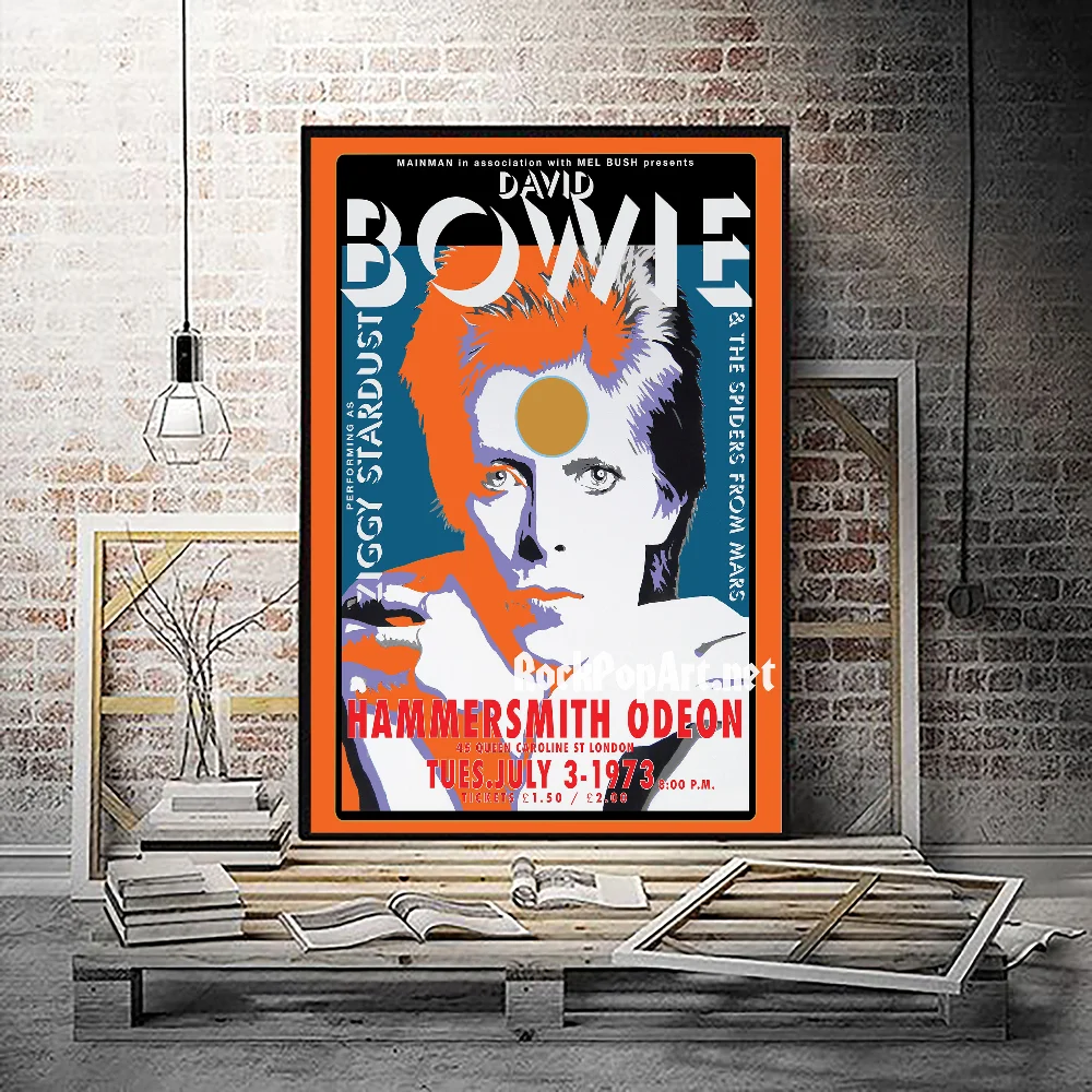 Дэвид Боуи Британский Рок Постер DIY Липкая Наклейка На Стену Без Рамы Ретро