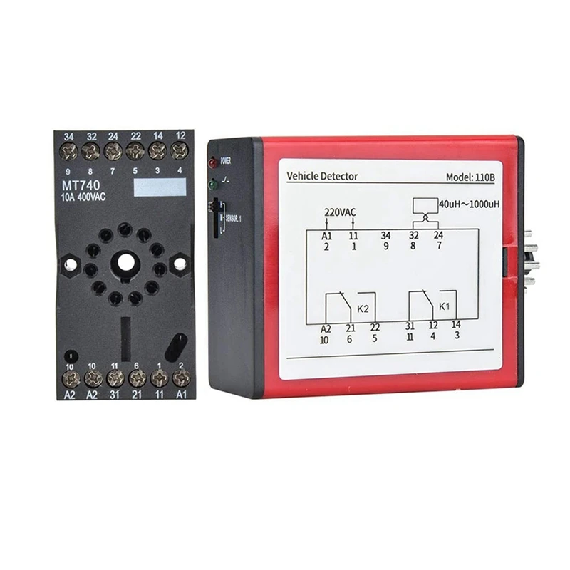 4X 110B детектор автомобиля AC220V одноканальный индуктивный контура для контроля