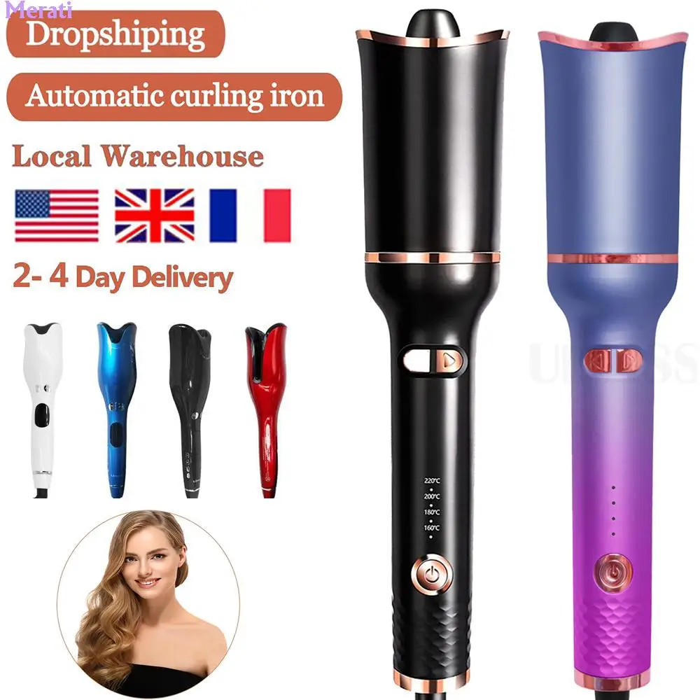 

Автоматическая Плойка для волос, Плойка для завивки волос, вращающаяся плойка, волшебная палочка для завивки волос 2 в 1, Плойка для выпрямле...