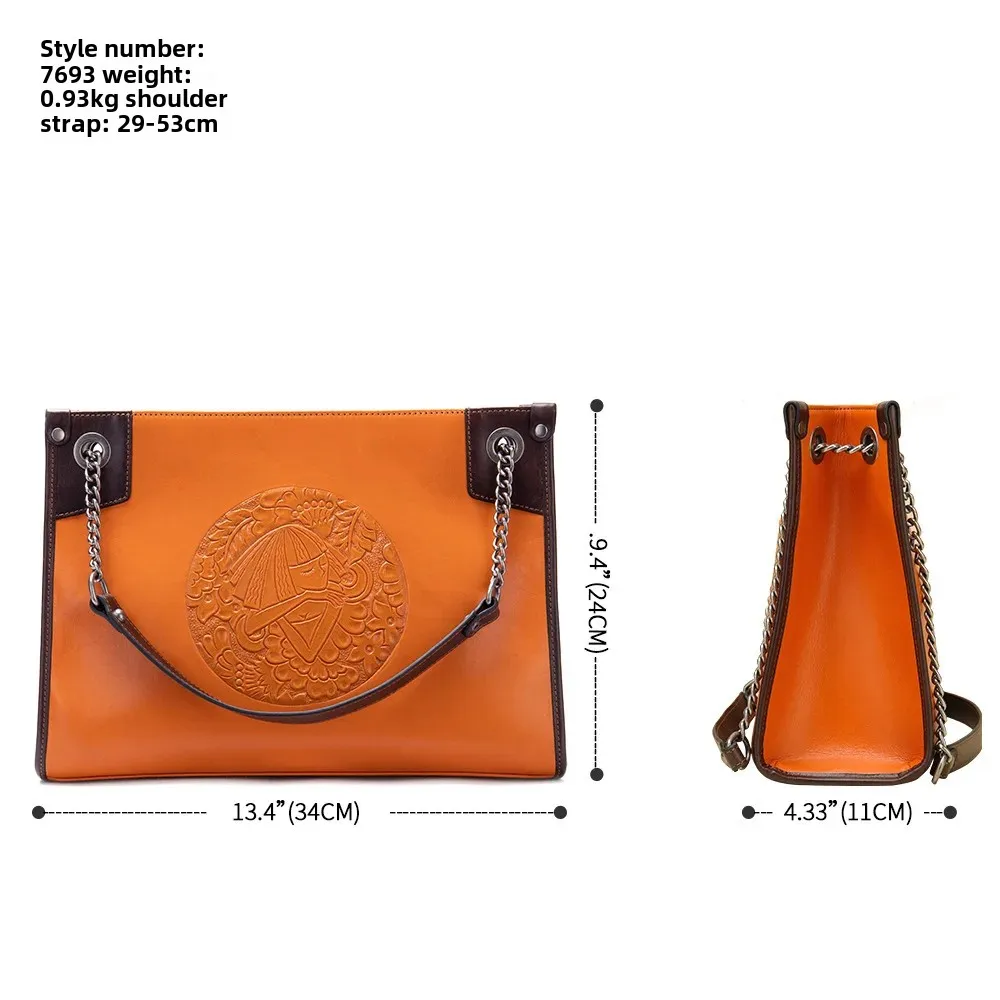 Роскошная осенне-зимняя новая женская сумка-тоут с тиснением большая