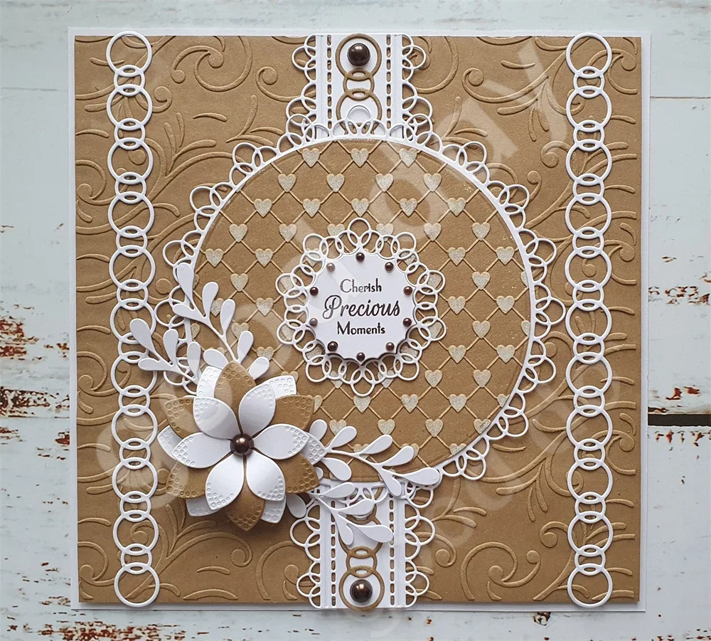 Шарманте vierkante metalen snijmatten DIY праздничные подарочные карты Wenskaarten Tijdschilé Albums с