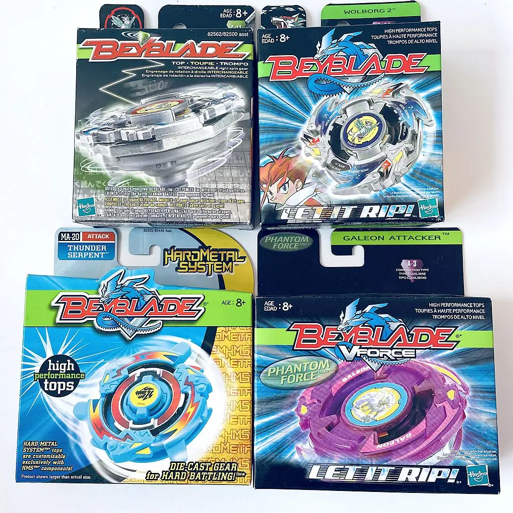 

BEYBLADE MA-20 Thunder Serpent Attack Hardmetal System&Vintage Generation 1 Bayblade Wolborg 2 A-39 &TROMPO A-11 Vintage Super