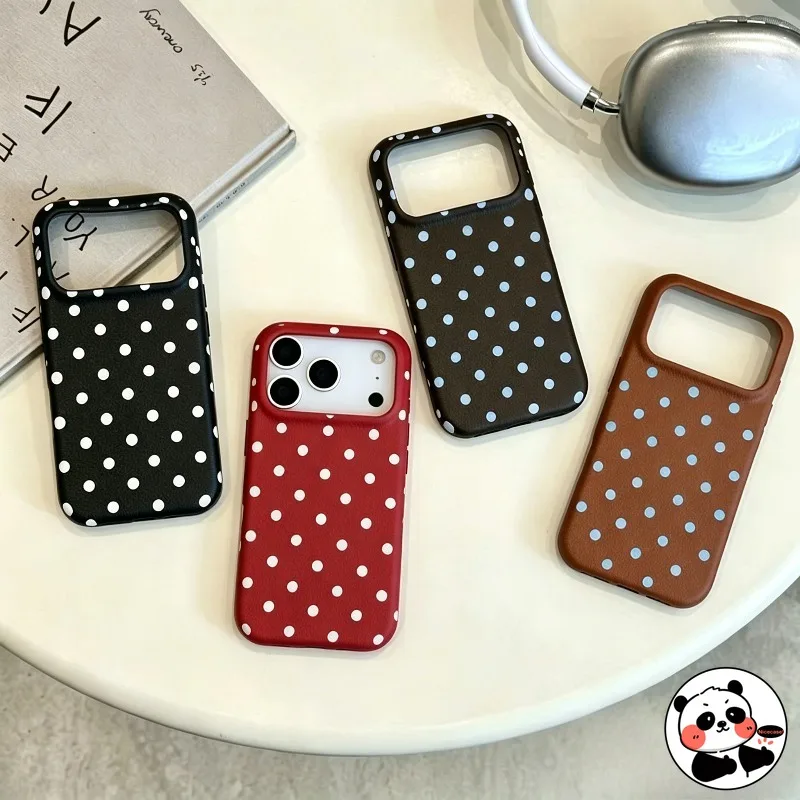 Фото Милый чехол для телефона с рисунком в горошек для Huawei Nova 9 Pro SE 8 7 6 5 Pro Mate 40E 30 30E Pro, простой кожаный чехол в стиле Ins, роскошный мягкий чехол №4