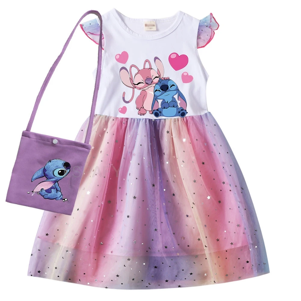 Детское платье с юбкой-пачкой и отделкой Лило Ститч для девочек