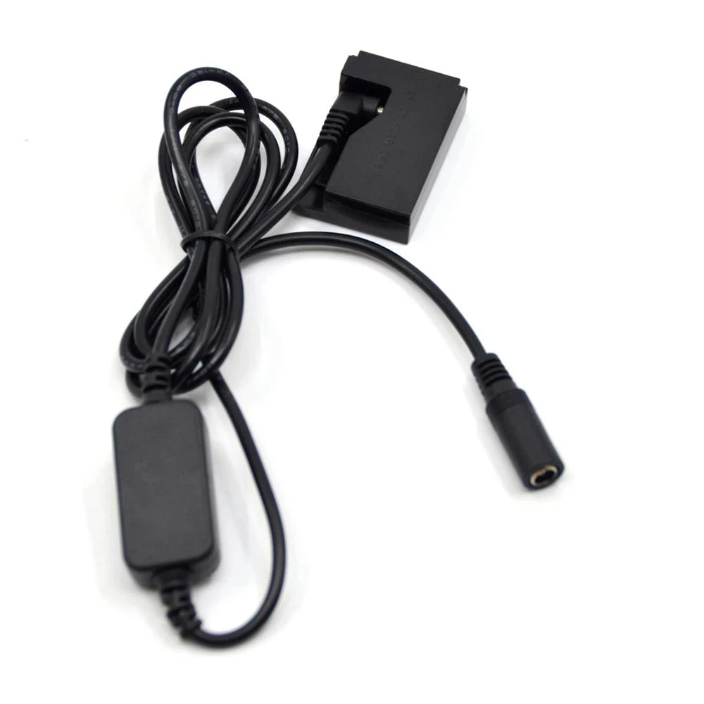 

12V-24V Step-Down Power Cable+LP-E12 Dummy Battery DR-E15 DC Coupler For Canon EOS 100D Kiss x7 Rebel SL1 SX70HS Camera
