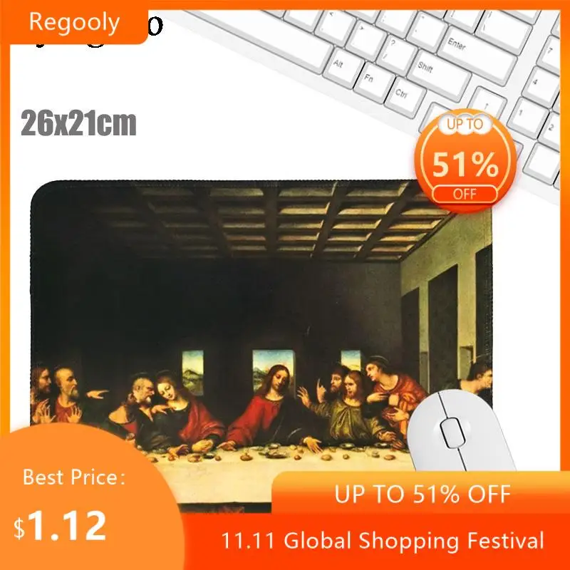 

Da Vinci painting The Last Supper Creative Office Keyboard Pad Kawaii Laptop Mouse Mat Anti Slip Desk Mats Custom Desk