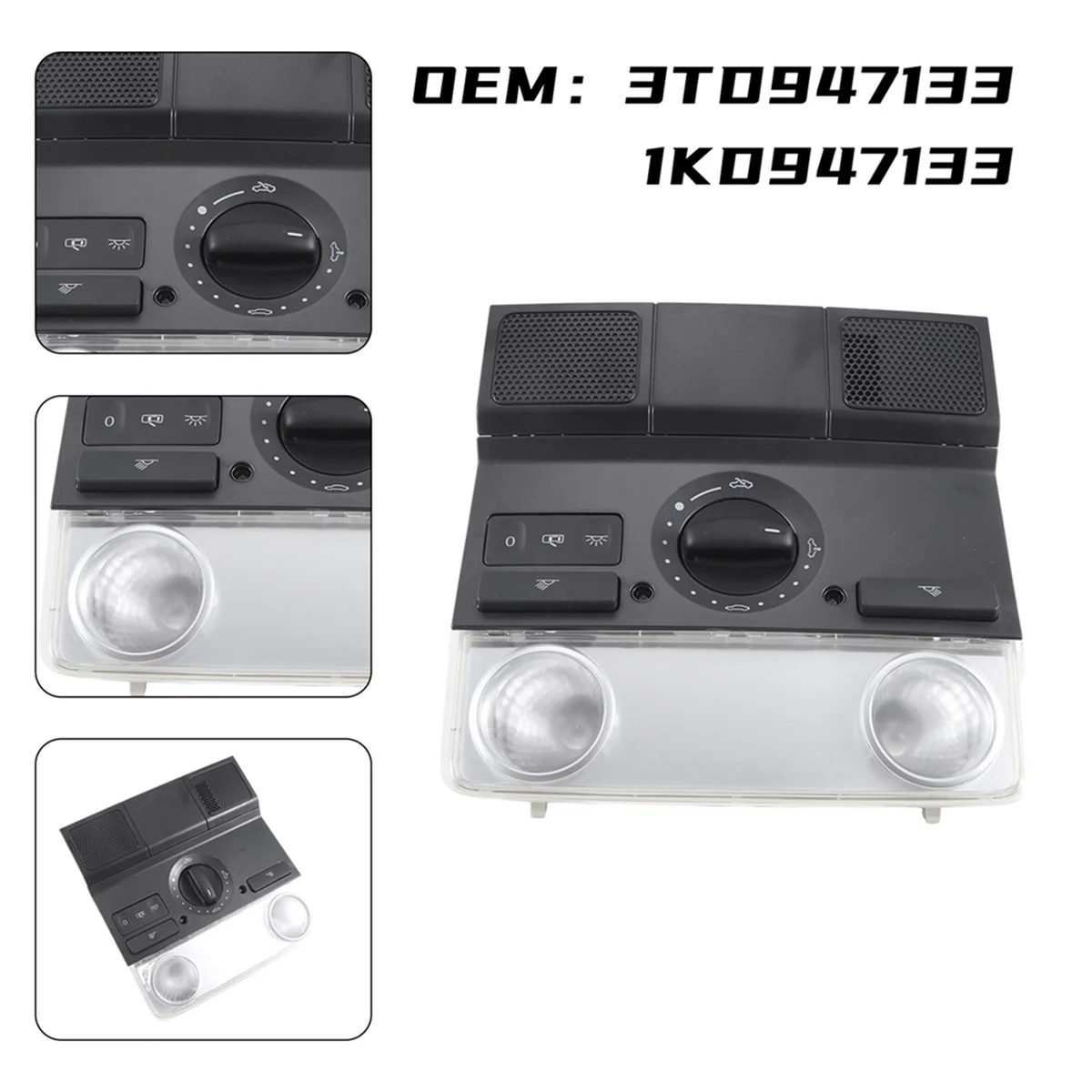 3TD947133 черная Автомобильная интерьерная лампа для чтения детской лампы