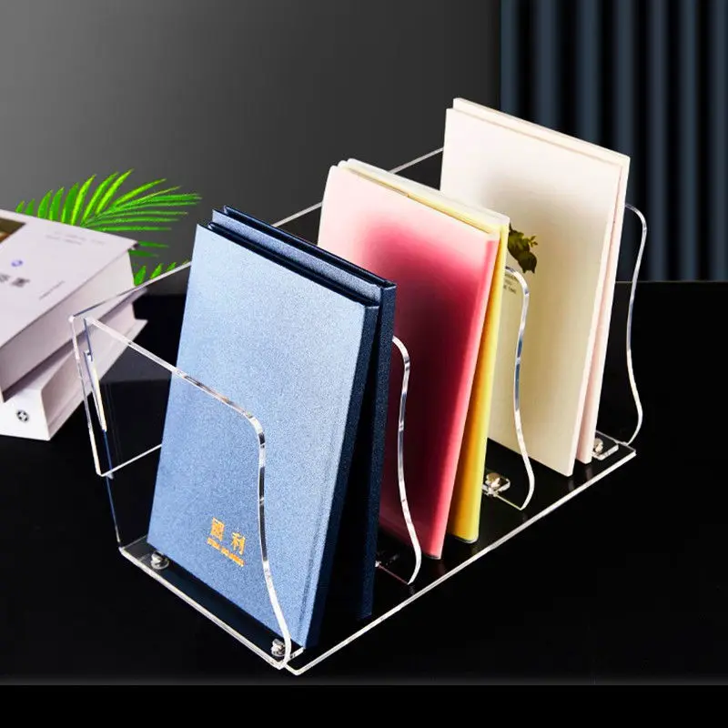 

Transparent Acrylic Bookshelf, Desktop Storage, Small Bookshelf, Creative Bookshelf, Book Stand Separated By Bookshelf
