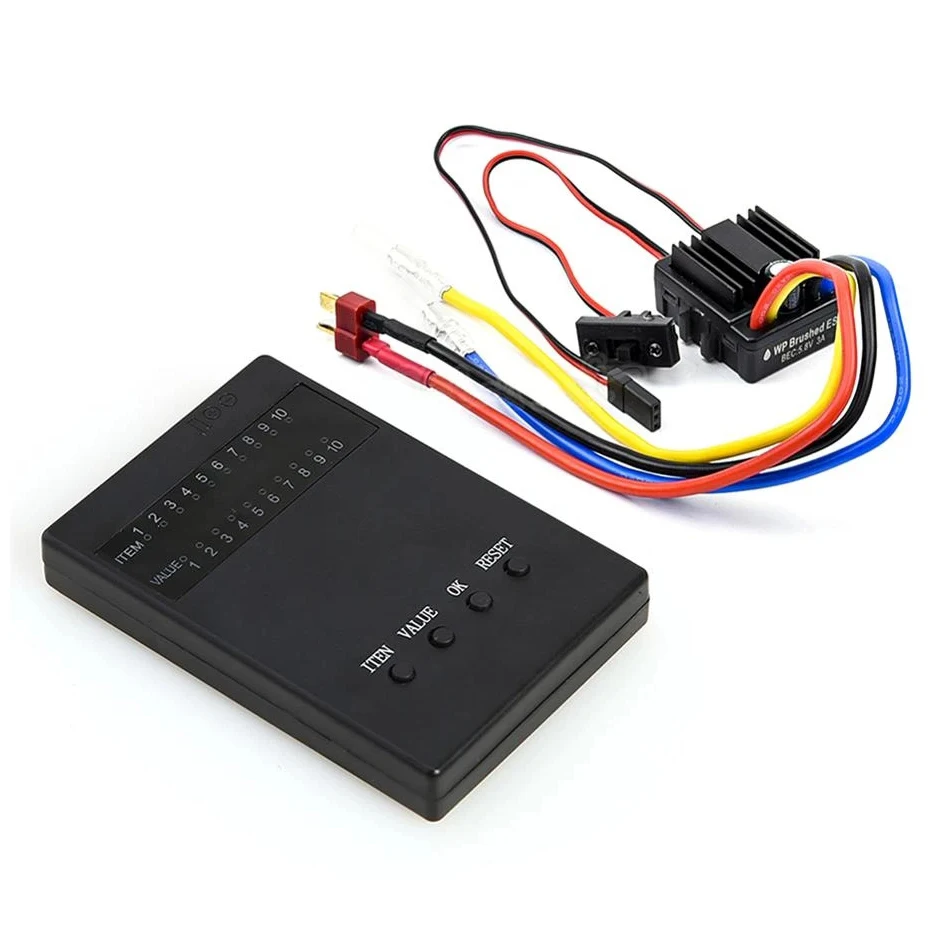 

New 1:10 1/8 WP Crawler Brushed Motor 80A Electronic Speed Controller Waterproof ESC With Program card