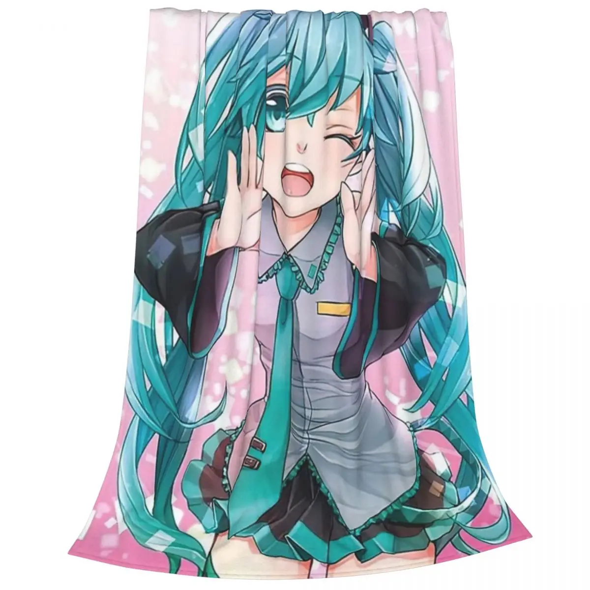 Project Sekai милые кружевные одеяла Мику фланелевое одеяло летние легкие покрывала с