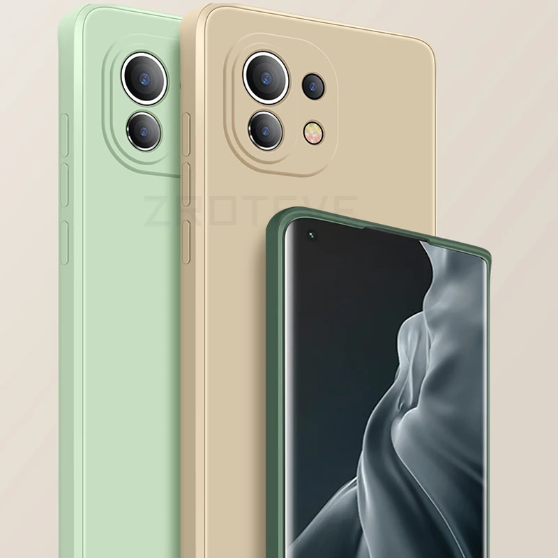 Mi11 Lite Case Zroteve Liquid Silicone Soft Cover For Xiaomi Mi 11 12 12X 12S 10 10T 11i 11T 12T Pro Xiomi Mi10 Mi12 Mi11T Cases