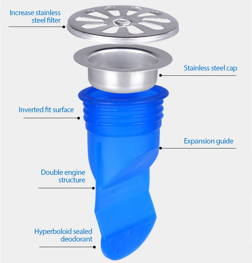 Уплотнение для слива пола дезодорирующий силиконовый сердечник контроля от