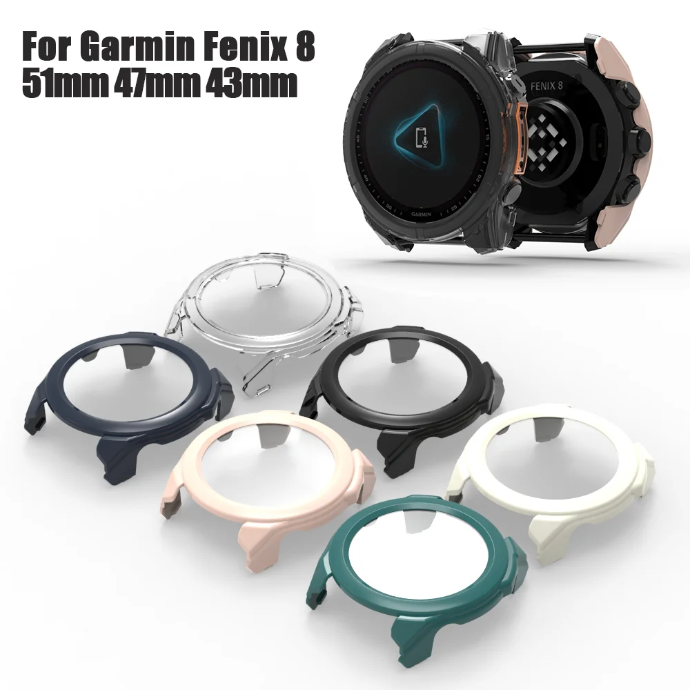 Защитный чехол из закаленного стекла для Garmin Fenix 8 51 мм 47 43