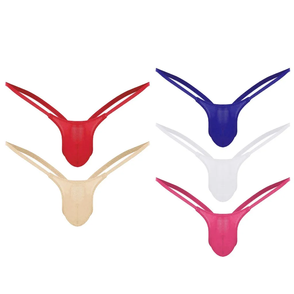 

Open Back Men sexy Low-rise T Pants Men T-Tack Thong G String See Through Pouch Briefs Jockstrap Mini T-back underwear
