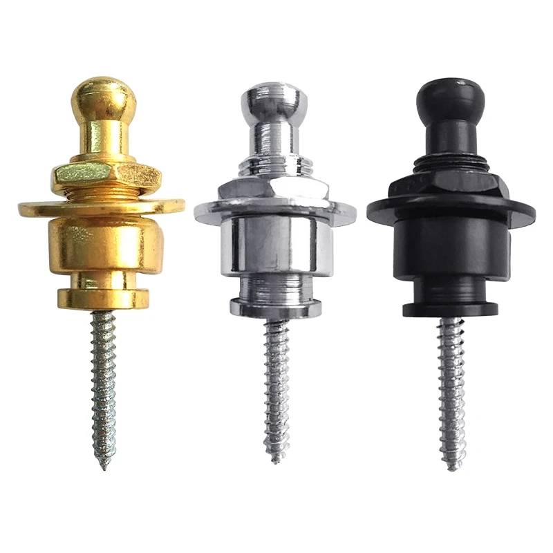 

M5TC 1 Piece Guitar Strap Locks, Metal Guitar Strap Button Straplock Hold, Buttons Security Quick Release and Retainer System