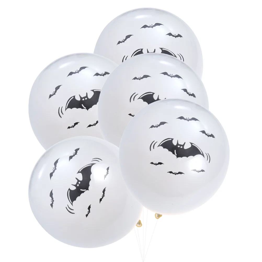 

100pcs Latex Balloons Bat Printing Balloons Party Supplies Layout Decoration