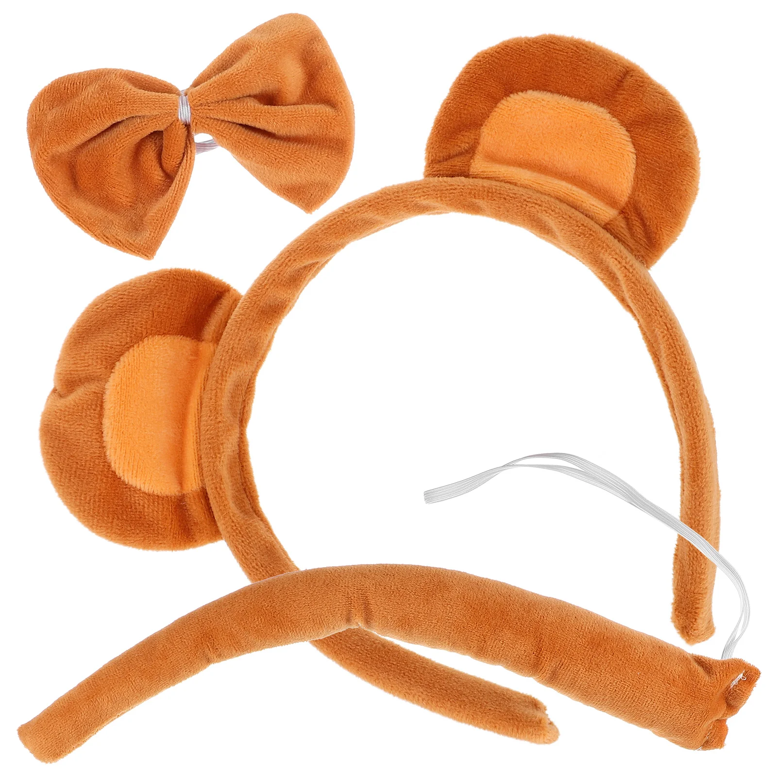 

Decorative Headband Monkey Ear Bow Tie Animal Tail Halloween Costumes Ears Cosplay